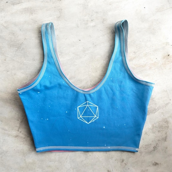 Tops - ODESZA Blue and Pink Yoga Top